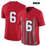 Men's NCAA Ohio State Buckeyes Brian Snead #6 College Stitched Elite No Name Authentic Nike Red Football Jersey RS20M12IM